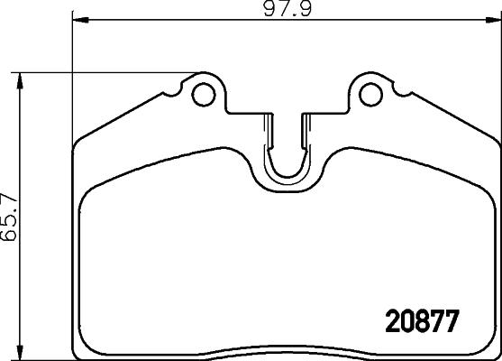 HELLA 8DB 355 006-351 - Bremžu uzliku kompl., Disku bremzes adetalas.lv