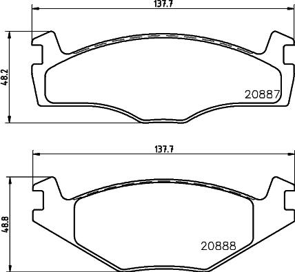 HELLA 8DB 355 006-381 - Bremžu uzliku kompl., Disku bremzes adetalas.lv