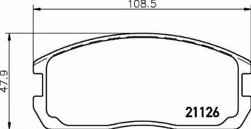 HELLA 8DB 355 006-201 - Bremžu uzliku kompl., Disku bremzes adetalas.lv