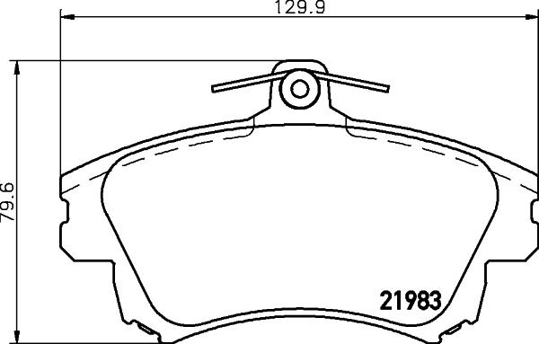 HELLA 8DB 355 006-711 - Bremžu uzliku kompl., Disku bremzes adetalas.lv