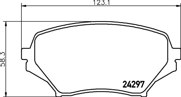 HELLA 8DB 355 006-771 - Bremžu uzliku kompl., Disku bremzes adetalas.lv