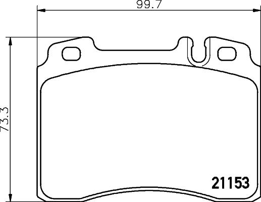 HELLA 8DB 355 008-181 - Bremžu uzliku kompl., Disku bremzes adetalas.lv