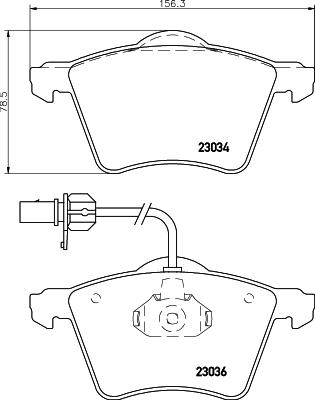 HELLA 8DB 355 008-771 - Bremžu uzliku kompl., Disku bremzes adetalas.lv