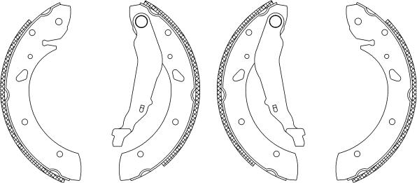 HELLA 8DB 355 003-451 - Bremžu loku komplekts adetalas.lv