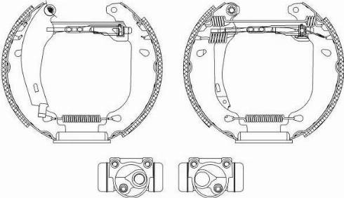 HELLA 8DB 355 003-891 - Bremžu loku komplekts adetalas.lv