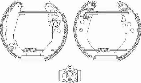 HELLA 8DB 355 003-791 - Bremžu loku komplekts adetalas.lv