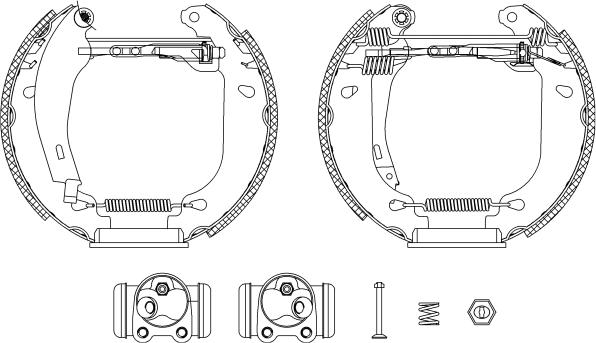 HELLA 8DB 355 003-751 - Bremžu loku komplekts adetalas.lv