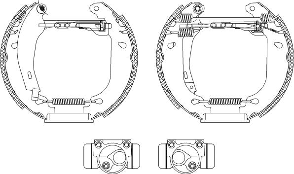 HELLA 8DB 355 003-761 - Bremžu loku komplekts adetalas.lv