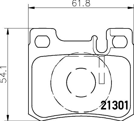 HELLA 8DB 355 007-671 - Bremžu uzliku kompl., Disku bremzes adetalas.lv