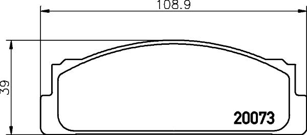 HELLA 8DB 355 007-111 - Bremžu uzliku kompl., Disku bremzes adetalas.lv