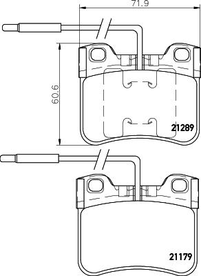 HELLA 8DB 355 007-811 - Bremžu uzliku kompl., Disku bremzes adetalas.lv