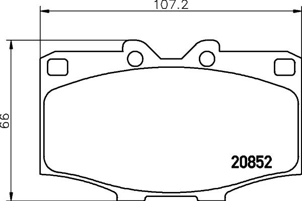 HELLA 8DB 355 007-301 - Bremžu uzliku kompl., Disku bremzes adetalas.lv