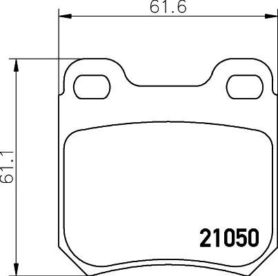 HELLA 8DB 355 032-581 - Bremžu uzliku kompl., Disku bremzes adetalas.lv