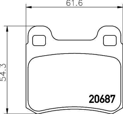 HELLA 8DB 355 007-321 - Bremžu uzliku kompl., Disku bremzes adetalas.lv