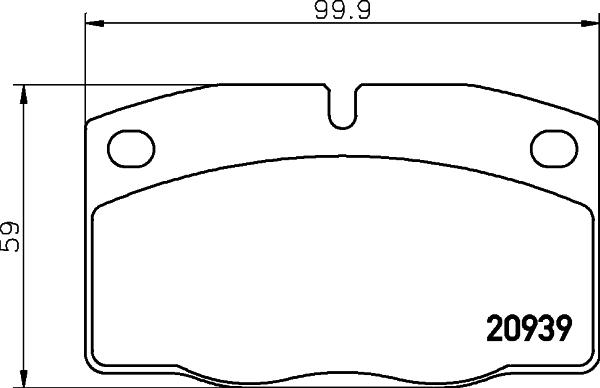 HELLA 8DB 355 007-251 - Bremžu uzliku kompl., Disku bremzes adetalas.lv