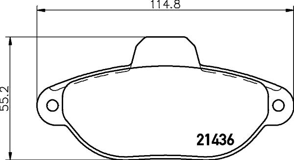 HELLA 8DB 355 019-931 - Bremžu uzliku kompl., Disku bremzes adetalas.lv