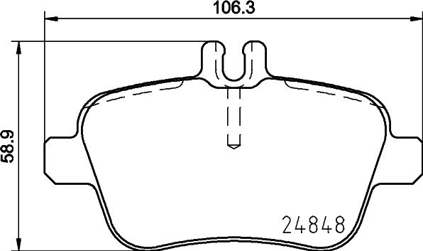 HELLA 8DB 355 019-641 - Bremžu uzliku kompl., Disku bremzes adetalas.lv