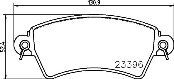 HELLA 8DB 355 019-341 - Bremžu uzliku kompl., Disku bremzes adetalas.lv