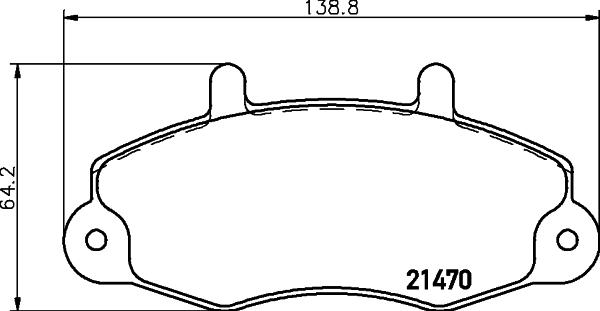 HELLA 8DB 355 019-371 - Bremžu uzliku kompl., Disku bremzes adetalas.lv