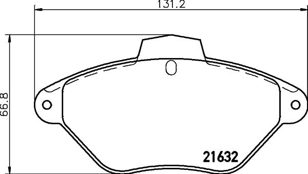 HELLA 8DB 355 019-211 - Bremžu uzliku kompl., Disku bremzes adetalas.lv