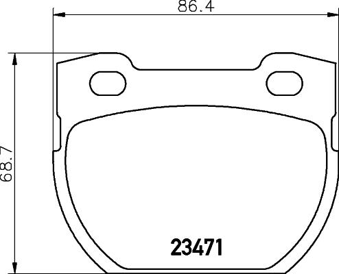 HELLA 8DB 355 019-231 - Bremžu uzliku kompl., Disku bremzes adetalas.lv