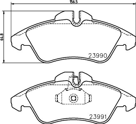 HELLA 8DB 355 014-481 - Bremžu uzliku kompl., Disku bremzes adetalas.lv