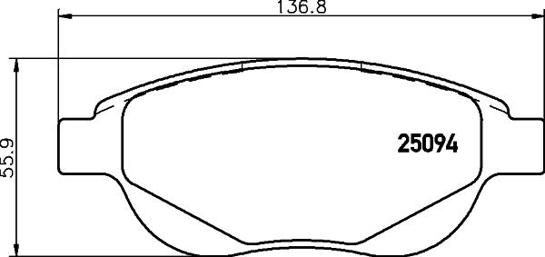 HELLA 8DB 355 015-381 - Bremžu uzliku kompl., Disku bremzes adetalas.lv