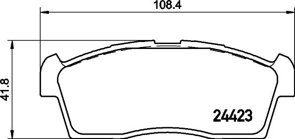 HELLA 8DB 355 015-731 - Bremžu uzliku kompl., Disku bremzes adetalas.lv