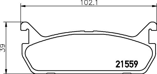 HELLA 8DB 355 016-601 - Bremžu uzliku kompl., Disku bremzes adetalas.lv