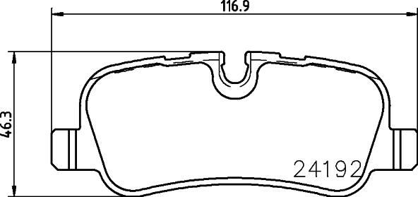 HELLA 8DB 355 016-181 - Bremžu uzliku kompl., Disku bremzes adetalas.lv