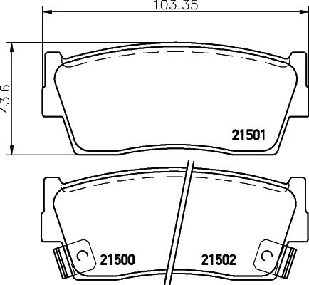 HELLA 8DB 355 016-371 - Bremžu uzliku kompl., Disku bremzes adetalas.lv