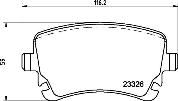 HELLA 8DB 355 010-971 - Bremžu uzliku kompl., Disku bremzes adetalas.lv