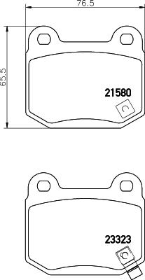 HELLA 8DB 355 010-691 - Bremžu uzliku kompl., Disku bremzes adetalas.lv