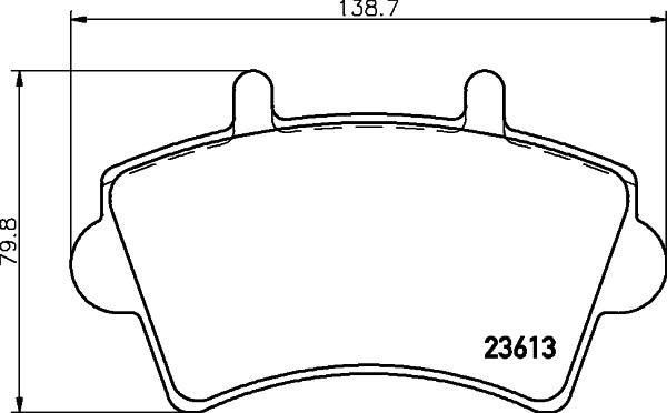 HELLA 8DB 355 010-021 - Bremžu uzliku kompl., Disku bremzes adetalas.lv