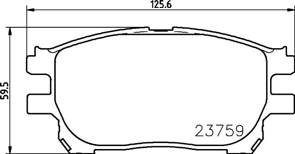 HELLA 8DB 355 010-111 - Bremžu uzliku kompl., Disku bremzes adetalas.lv