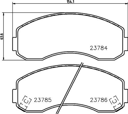 HELLA 8DB 355 010-131 - Bremžu uzliku kompl., Disku bremzes adetalas.lv