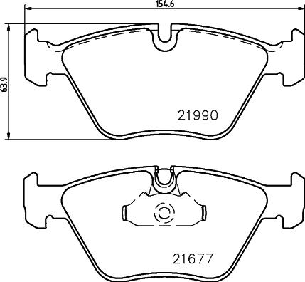 HELLA 8DB 355 010-711 - Bremžu uzliku kompl., Disku bremzes adetalas.lv