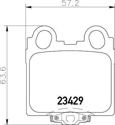 HELLA 8DB 355 011-591 - Bremžu uzliku kompl., Disku bremzes adetalas.lv