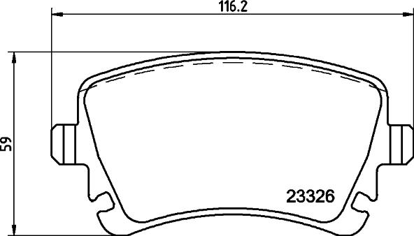 HELLA 8DB 355 011-531 - Bremžu uzliku kompl., Disku bremzes adetalas.lv