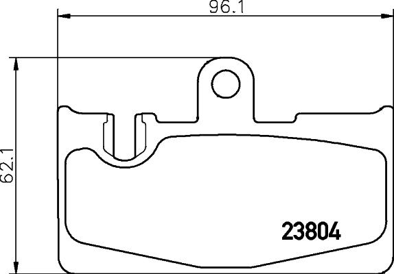 HELLA 8DB 355 011-661 - Bremžu uzliku kompl., Disku bremzes adetalas.lv