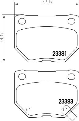 HELLA 8DB 355 011-601 - Bremžu uzliku kompl., Disku bremzes adetalas.lv