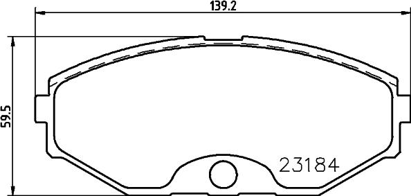 HELLA 8DB 355 011-631 - Bremžu uzliku kompl., Disku bremzes adetalas.lv