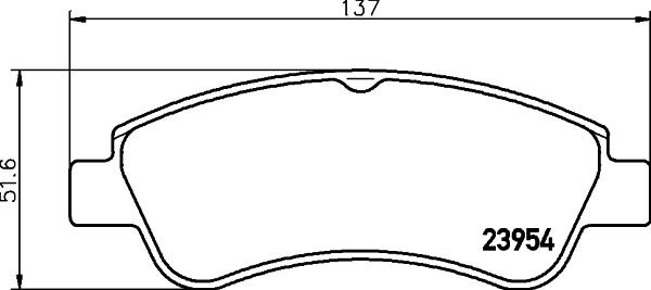 HELLA 8DB 355 011-071 - Bremžu uzliku kompl., Disku bremzes adetalas.lv