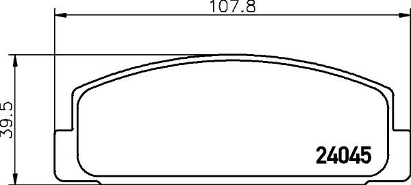 HELLA 8DB 355 011-131 - Bremžu uzliku kompl., Disku bremzes adetalas.lv