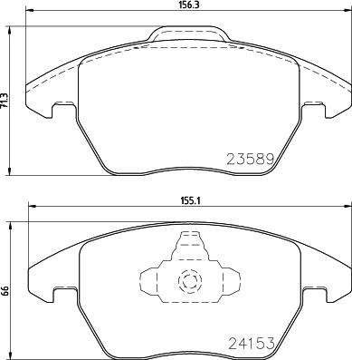 HELLA 8DB 355 011-811 - Bremžu uzliku kompl., Disku bremzes adetalas.lv