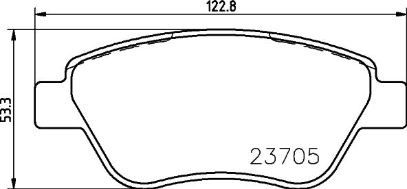 HELLA 8DB 355 011-871 - Bremžu uzliku kompl., Disku bremzes adetalas.lv