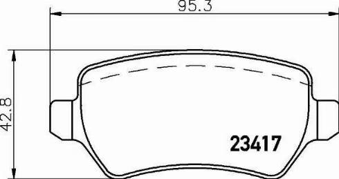 HELLA 8DB 355 011-361 - Bremžu uzliku kompl., Disku bremzes adetalas.lv