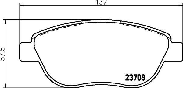 HELLA 8DB 355 011-331 - Bremžu uzliku kompl., Disku bremzes adetalas.lv