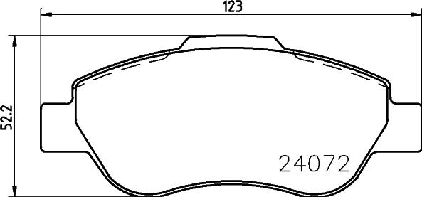 HELLA 8DB 355 011-241 - Bremžu uzliku kompl., Disku bremzes adetalas.lv