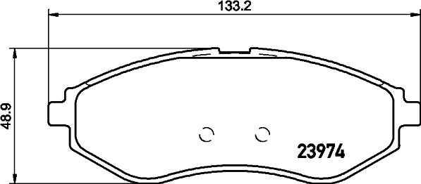 HELLA 8DB 355 011-251 - Bremžu uzliku kompl., Disku bremzes adetalas.lv